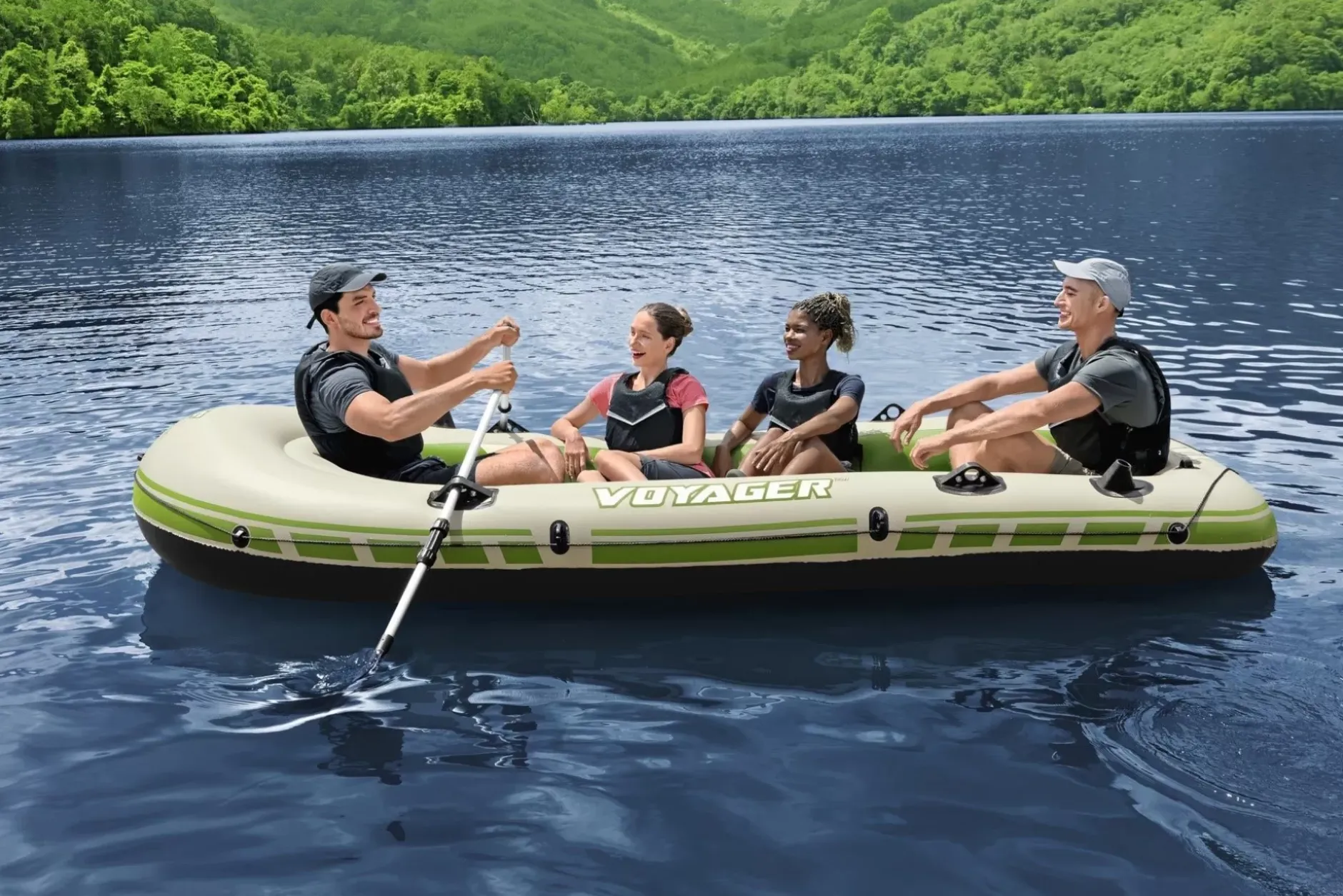 Hot Hydro-Force Voyager X4 Inflatable Raft Set 11'6 Rafts