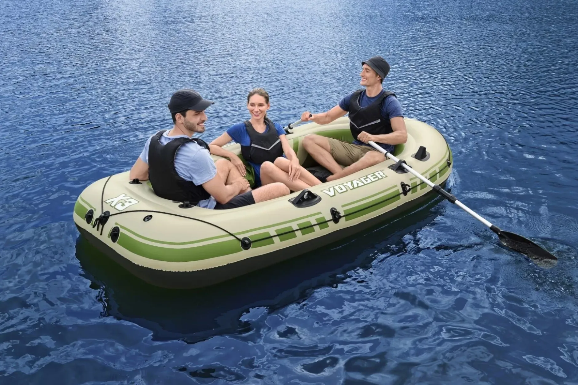 Clearance Hydro-Force Voyager X3 Inflatable Raft Set 9'8 Rafts