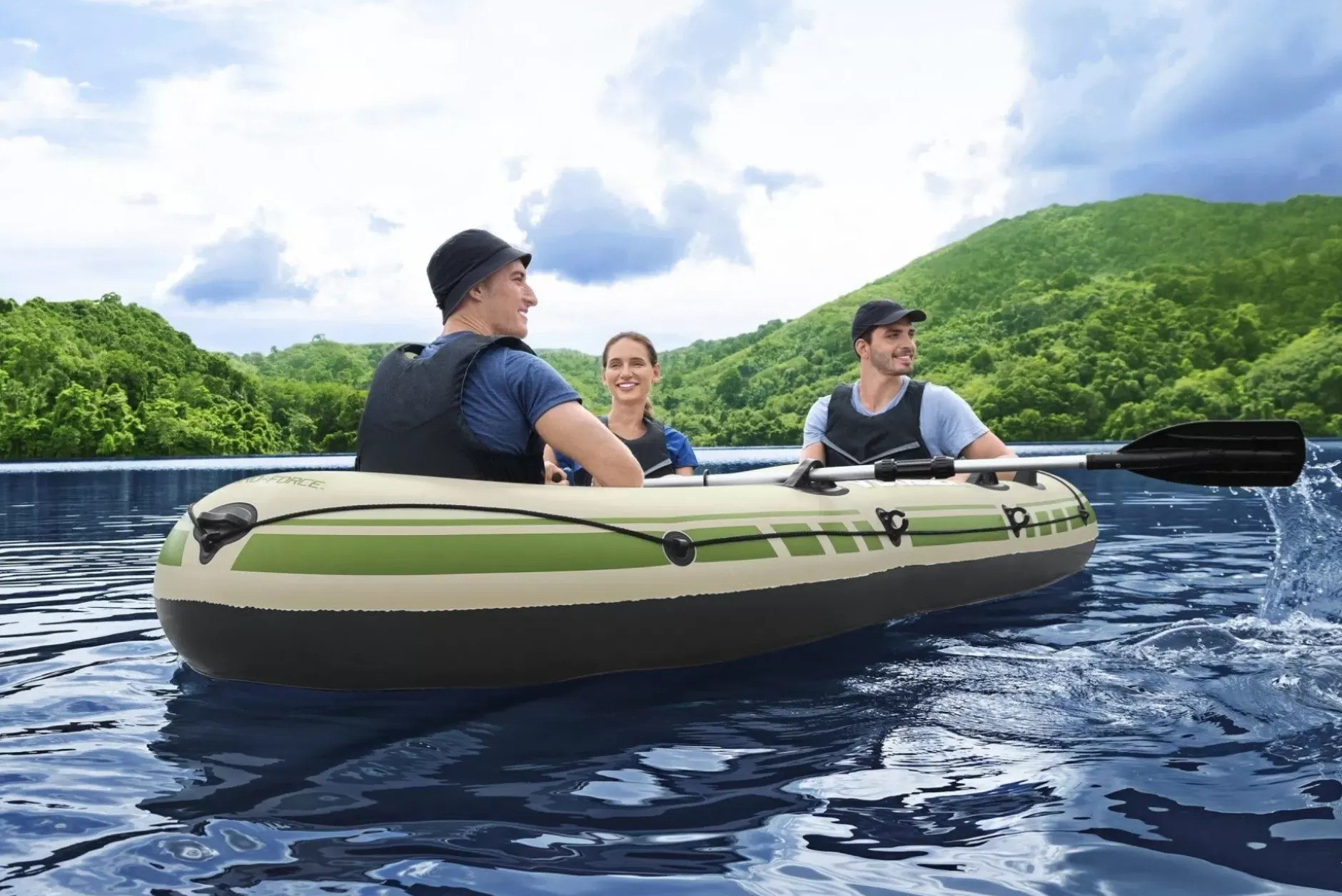 Clearance Hydro-Force Voyager X3 Inflatable Raft Set 9'8 Rafts