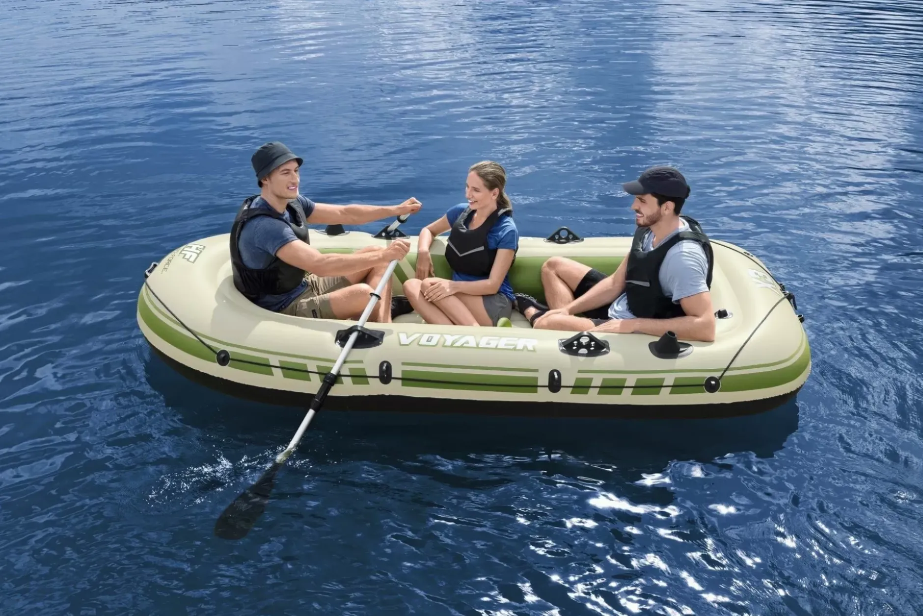 Clearance Hydro-Force Voyager X3 Inflatable Raft Set 9'8 Rafts