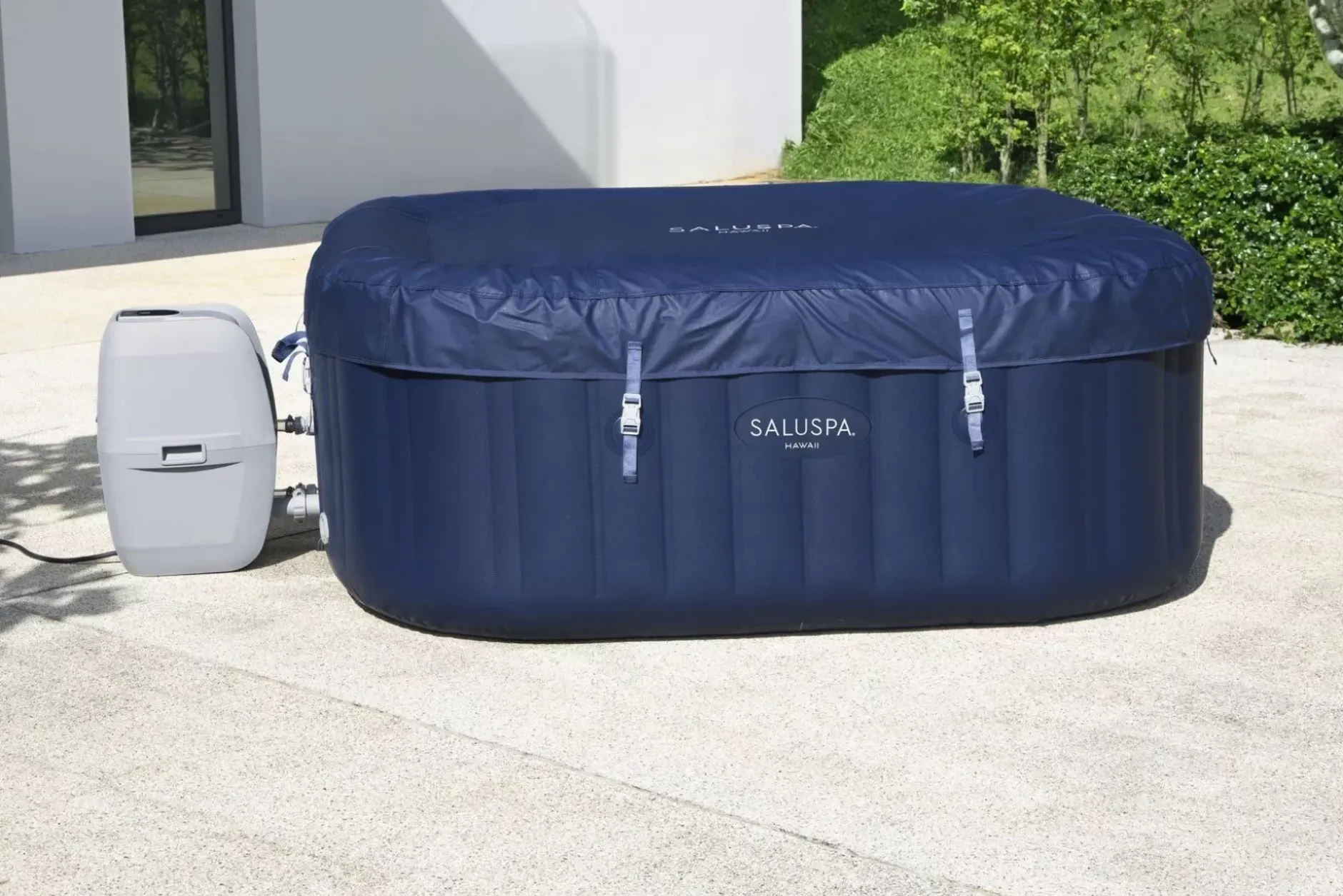 Sale Saluspa Hawaii Energysense Smart Airjet Inflatable Hot Tub Spa 4-6 Person Energysense