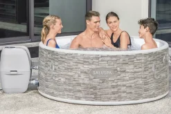 Clearance Saluspa Vancouver Airjet Plus Inflatable Hot Tub With App Control 3-5 Person Airjet