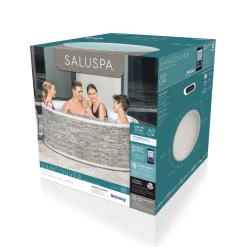 Clearance Saluspa Vancouver Airjet Plus Inflatable Hot Tub With App Control 3-5 Person Airjet