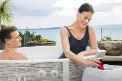 Clearance Saluspa Vancouver Airjet Plus Inflatable Hot Tub With App Control 3-5 Person Airjet