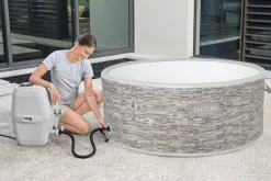 Clearance Saluspa Vancouver Airjet Plus Inflatable Hot Tub With App Control 3-5 Person Airjet